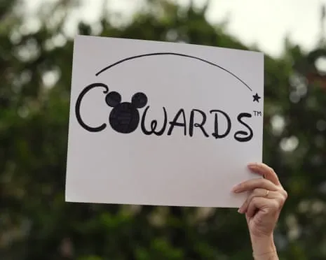 Numerous Demonstrate In Front Of Disney Headquarters Concerning ‘Anti-Free Speech’ Jimmy Kimmel Suspension